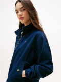 Blue Zip-Thru Collared Jacket  Women