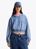 Denim Hanorac Cropped Din Denim  Femei