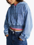 Denim Hanorac Cropped Din Denim  Femei