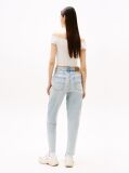 Denim Jeansi Mom Cu Talie Ultra-Inalta Si Croiala Tapered  Femei