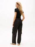 Negru Pantaloni Cargo Largi  Femei