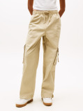 Khaki Pantaloni Cargo Largi  Femei