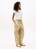 Khaki Pantaloni Cargo Largi  Femei