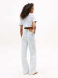 Denim Camasa Denim Usoara Cu Maneci Scurte Cropped Si Croiala Relaxata  Femei