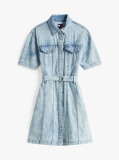 Denim Rochie Mini Denin Cu Curea  Femei