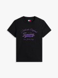 Negru Tricou Regular Essential Cu Logo  Femei