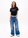 Negru Tricou Regular Essential Cu Logo  Femei