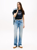 Blue Tricou Regular Essential Cu Logo  Femei