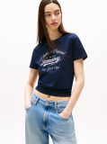 Blue Tricou Regular Essential Cu Logo  Femei