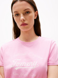 Roz Tricou Regular Essential Cu Logo  Femei
