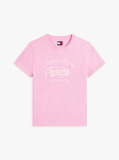 Roz Tricou Regular Essential Cu Logo  Femei