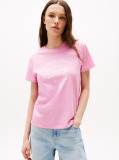Roz Tricou Regular Essential Cu Logo  Femei
