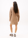 Brown Tommy Flag Badge Mini Jumper Dress  Women