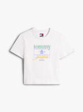 Bej Tricou Crest Regular Cu Steagul  Femei