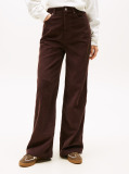 Maro Pantaloni Claire Din Catifea Wide Leg Cu Talie Inalta  Femei