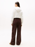 Maro Pantaloni Claire Din Catifea Wide Leg Cu Talie Inalta  Femei