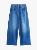 Denim Jeans Charlie Cu Talie Medie Si Croi Larg  Femei