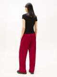 Negru Essential Tricou Rib Slim Cu Logo  Femei