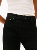 Denim Black Mid Rise Slim Straight Leg Jeans  Women