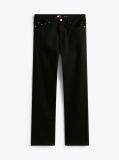 Denim Black Mid Rise Slim Straight Leg Jeans  Women