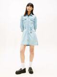 Denim Rochie Mini Denim Cu Efect Decolorat  Femei