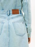 Denim Rochie Mini Denim Cu Efect Decolorat  Femei