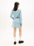 Denim Rochie Mini Denim Cu Efect Decolorat  Femei