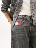 Denim Blugi Relaxati Cu Talie Medie Si Wide Leg  Femei