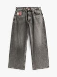 Denim Blugi Relaxati Cu Talie Medie Si Wide Leg  Femei