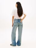White Relaxed Fit Linen Blend Tie Front Shirt  Women