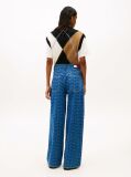 Denim Blugi Largi Cu Talie Medie Spell-Out  Femei