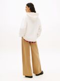 Alb 1985 Flock Hanorac Oversized Cu Logo  Femei