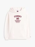 Alb 1985 Flock Hanorac Oversized Cu Logo  Femei