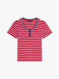 Multi Slim Henley T-Shirt  Women