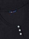 Black Slim Henley T-Shirt  Women