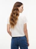 Alb Tricou Tommy Flag  Femei