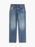 Denim Vintage Mid Rise Slim Straight Jeans  Women