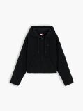 Negru Hanorac Cu Fleece Si Fermoar  Femei