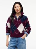 Multi Pulover Cropped Din Amestec De Alpaca Cu Fermoar  Femei