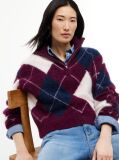 Multi Pulover Cropped Din Amestec De Alpaca Cu Fermoar  Femei