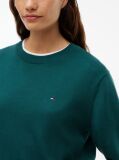 Verde Pulover Cu Guler Clasic Si Croiala Boxy  Femei