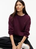 Purple Boxy Crew Neck Jumper  Women