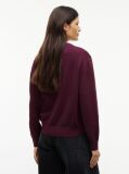 Purple Boxy Crew Neck Jumper  Women