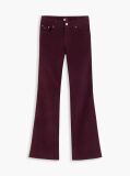Purple Low Rise Bootcut Corduroy Trousers  Women