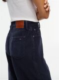 Blue Pantaloni Din Velur Drepti Cu Talie Inalta  Femei