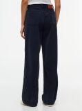 Blue Pantaloni Din Velur Drepti Cu Talie Inalta  Femei