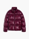 Purple Shiny Down Ripstop Relaxed Puffer Jacket  Women