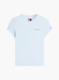 Blue Tricou Din Jersey Cu Logo Si Croiala Slim  Femei