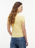 Galben Tricou Din Jersey Cu Logo Si Croiala Slim  Femei