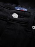 Denim Blugi Negri Cu Croiala Tapered Mom Si Talie Inalta  Femei